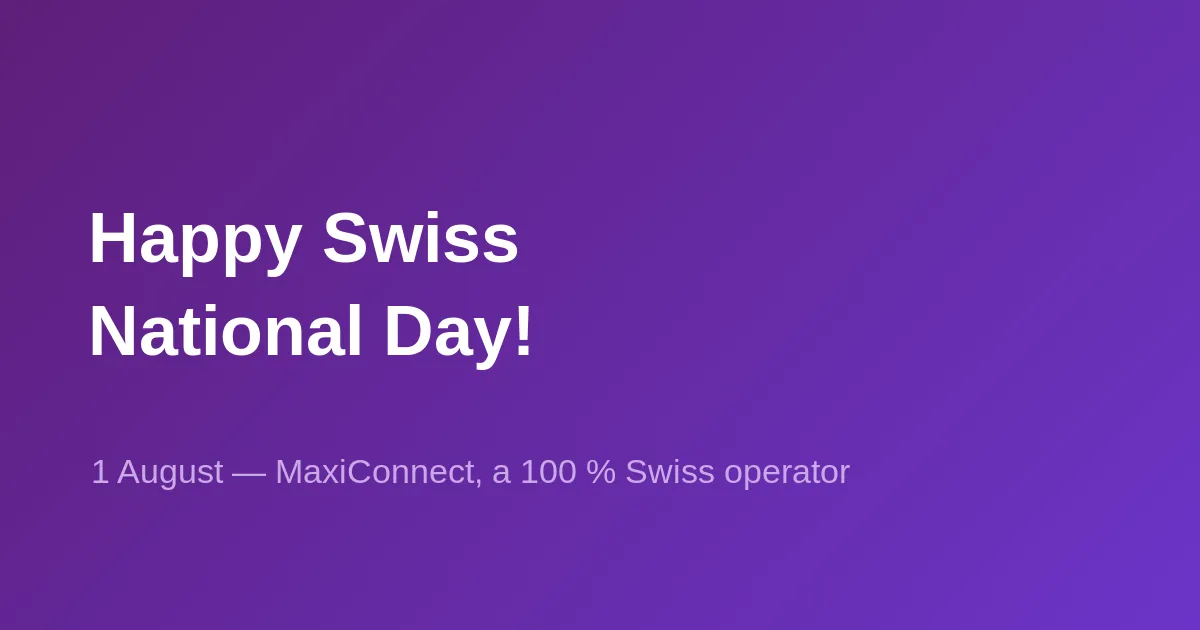 Happy Swiss National Day!