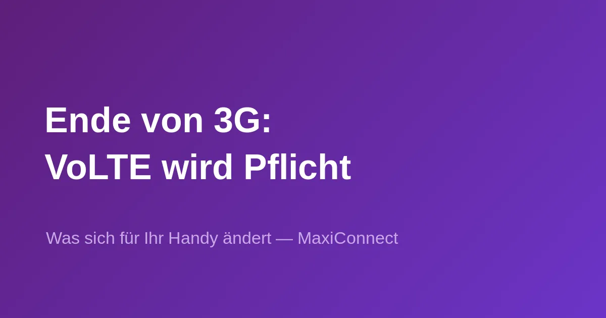 Ende des 3G-Netzes in der Schweiz: Was das wirklich für Sie bedeutet