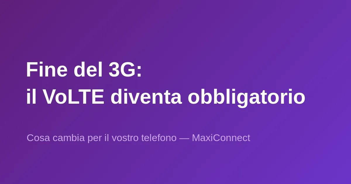 Fine del 3G in Svizzera: cosa cambia davvero per voi