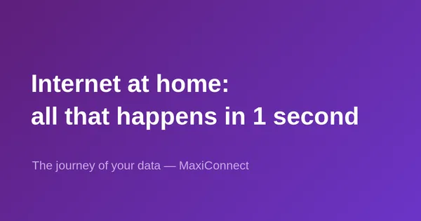 Your internet connection: everything that happens in 1 second