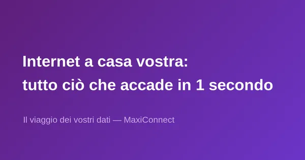 Internet a casa sua: tutto ciò che accade in 1 secondo