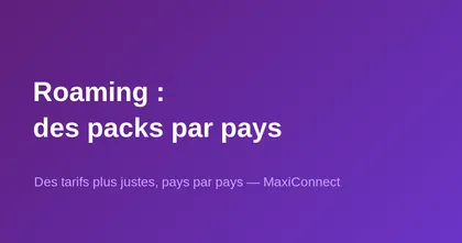 Novità in MaxiConnect: pacchetti di roaming ora adattati a ogni paese