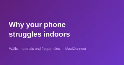 Why does a phone get poor reception in certain buildings?