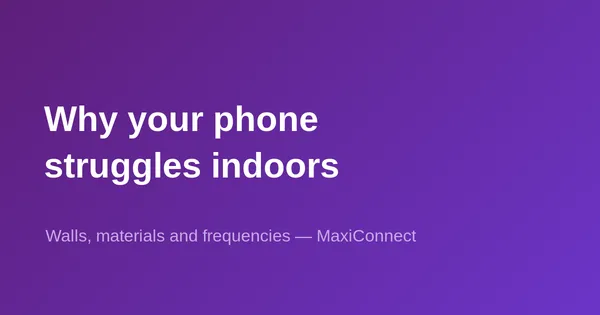 Why does a phone get poor reception in certain buildings?