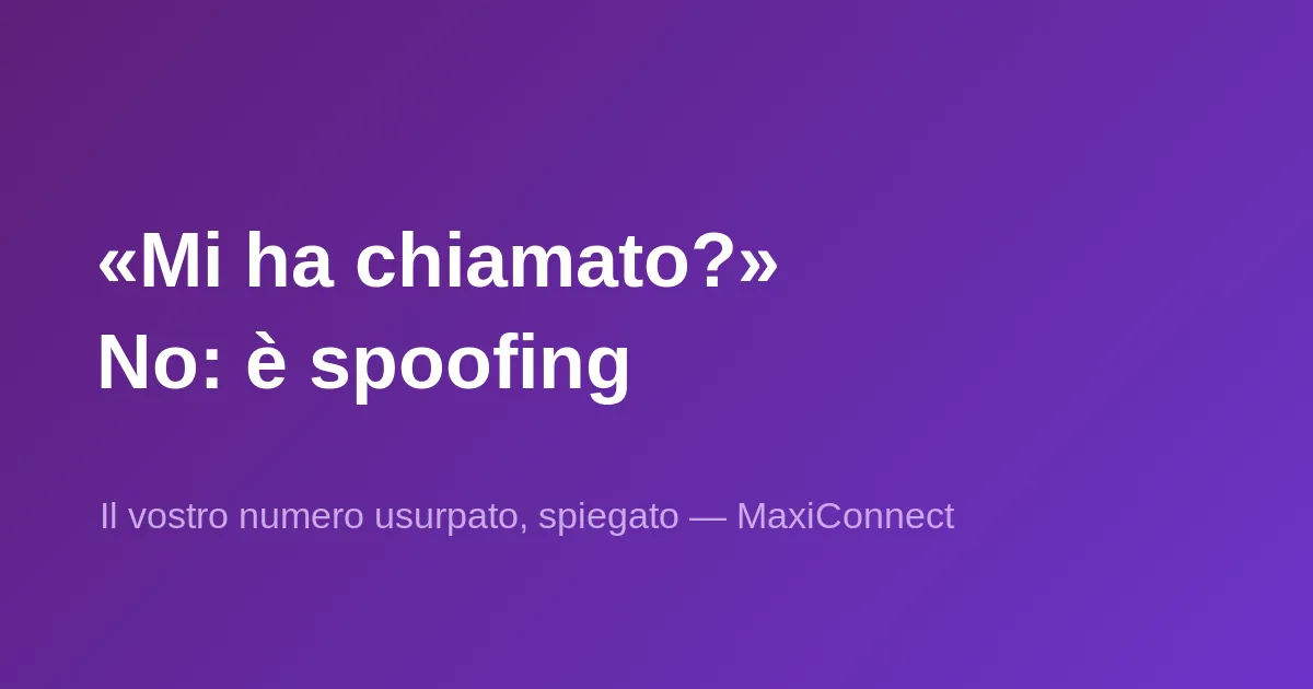 Qualcuno vi richiama dicendo che l'avete chiamato… ma voi non avete mai chiamato quella persona?