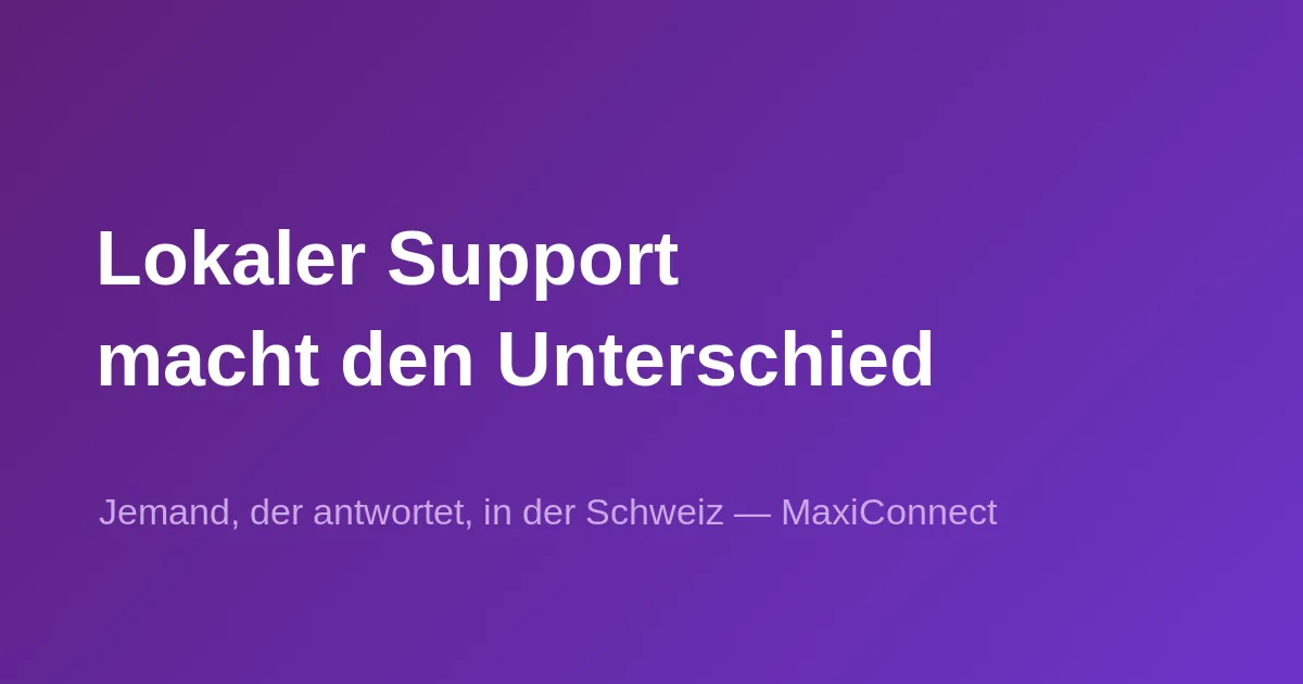 Warum lokaler Support den Unterschied macht