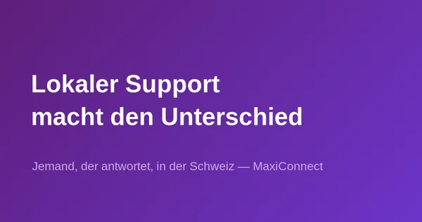 Warum lokaler Support den Unterschied macht