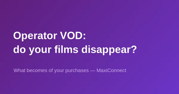 Provider VOD: what happens to your films if you cancel your subscription?