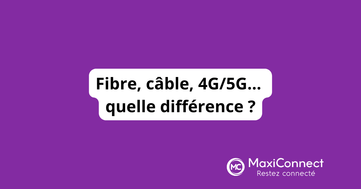 Types de connexion internet en Suisse : fibre, câble, 4G/5G